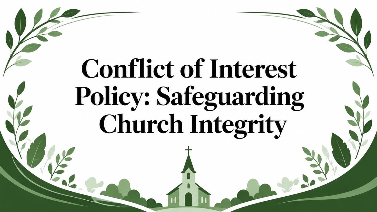 Conflict of Interest Policy: Safeguarding Church Integrity
