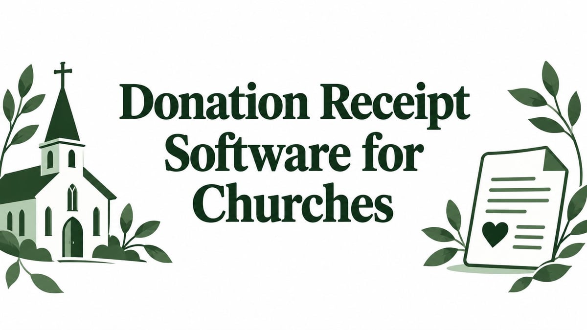 Donation Receipt Software for Churches