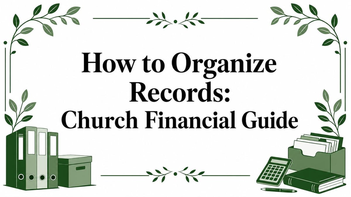 How to Organize Records: Church Financial Guide
