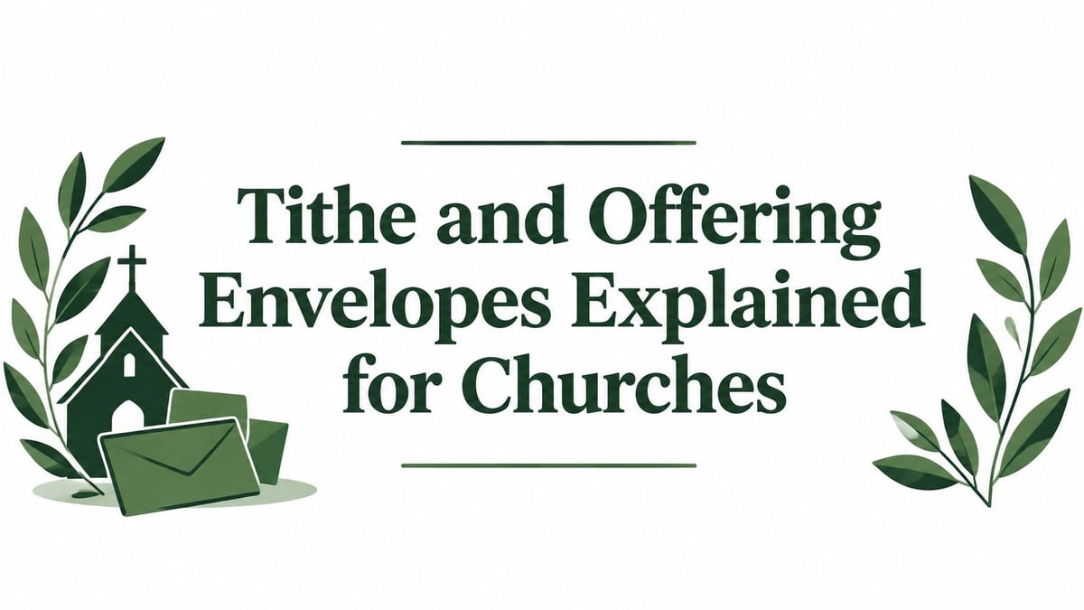 Tithe and Offering Envelopes Explained for Churches