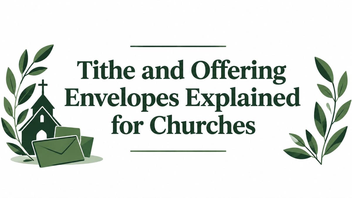 Tithe and Offering Envelopes Explained for Churches
