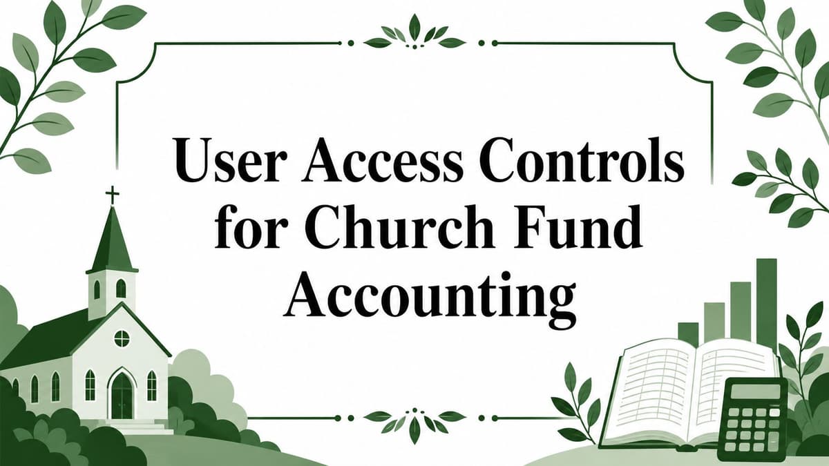 User Access Controls for Church Fund Accounting