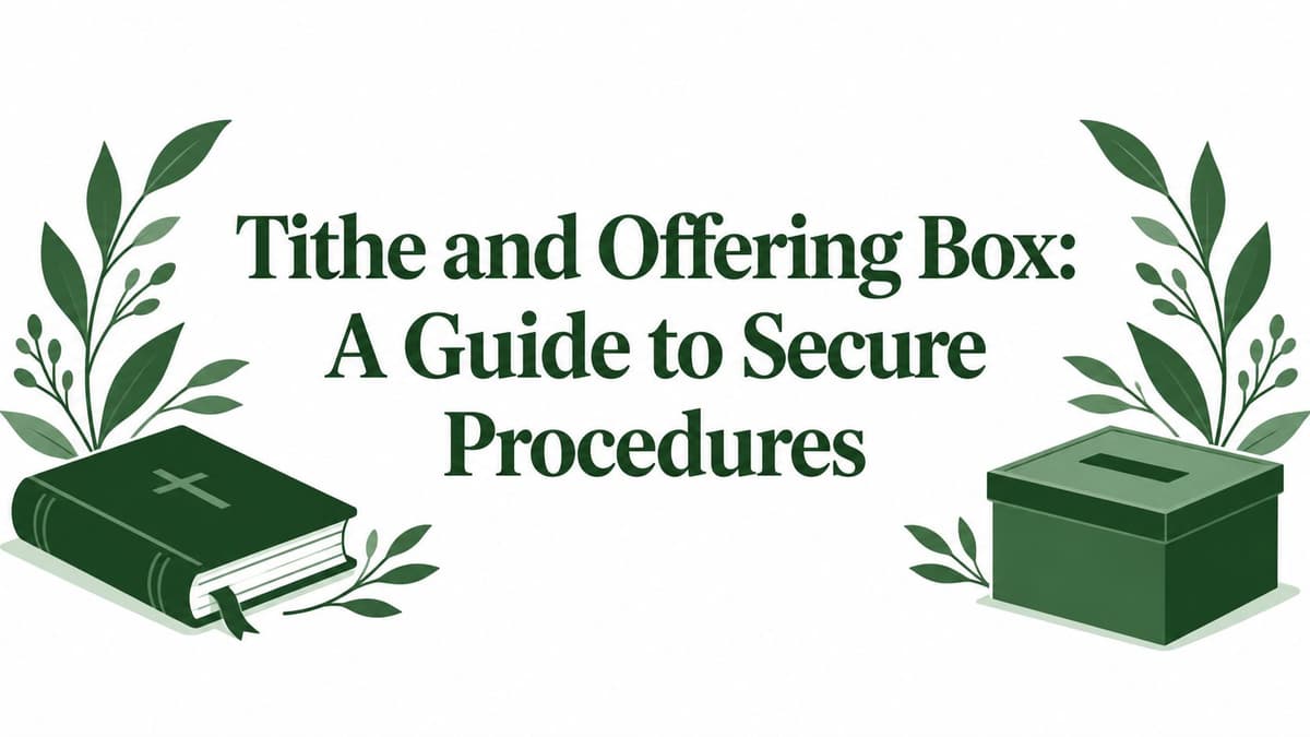Tithe and Offering Box: A Guide to Secure Procedures