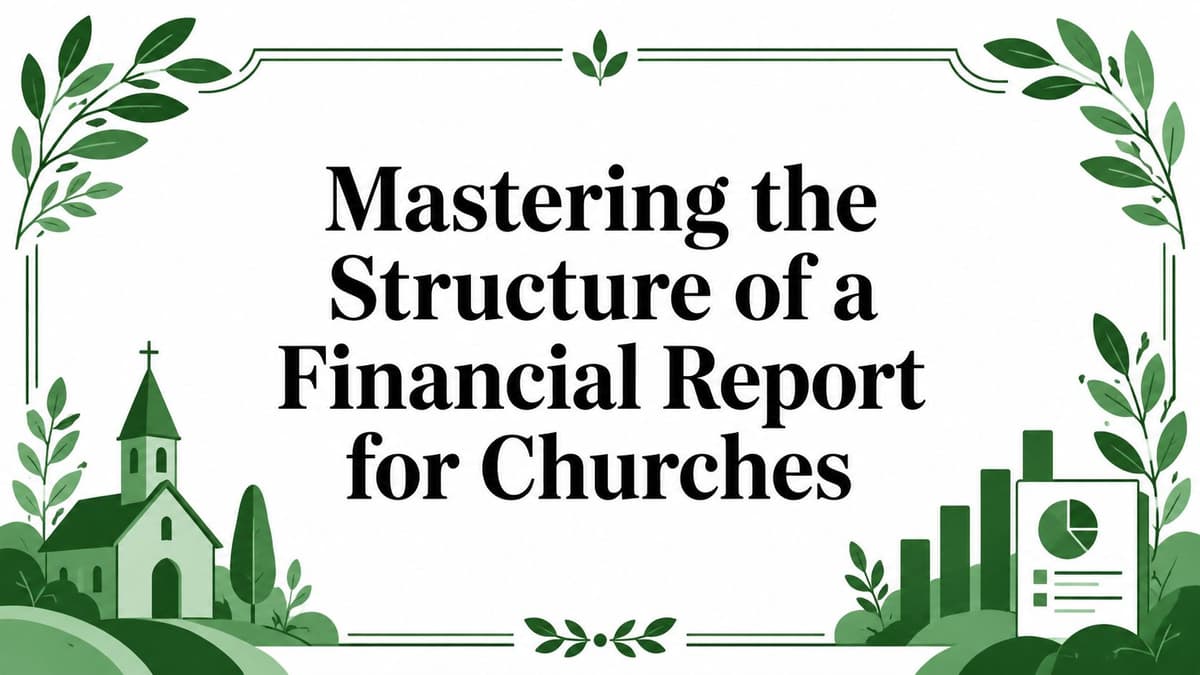 Mastering the Structure of a Financial Report for Churches