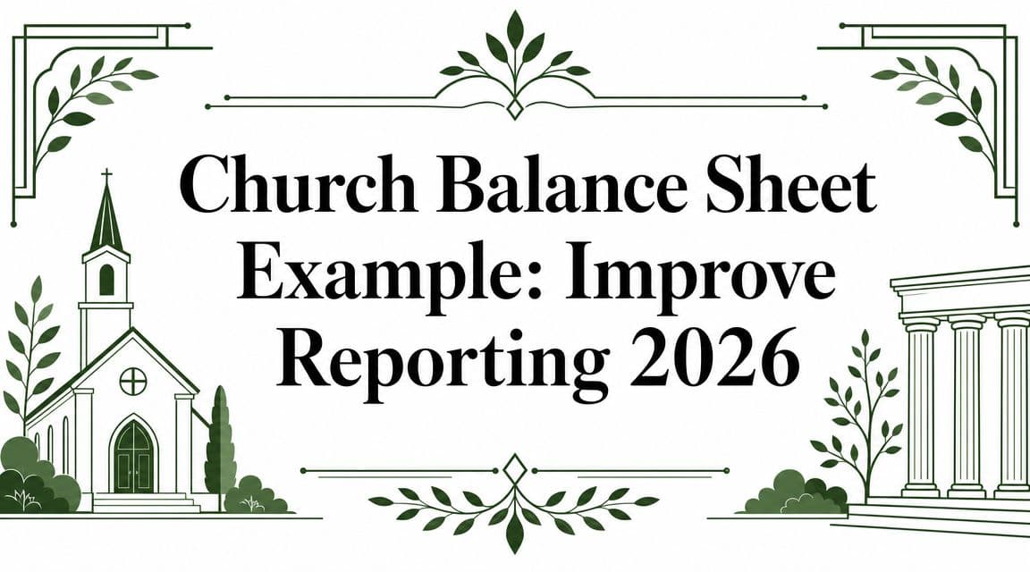 Church Balance Sheet Example: Improve Reporting 2026