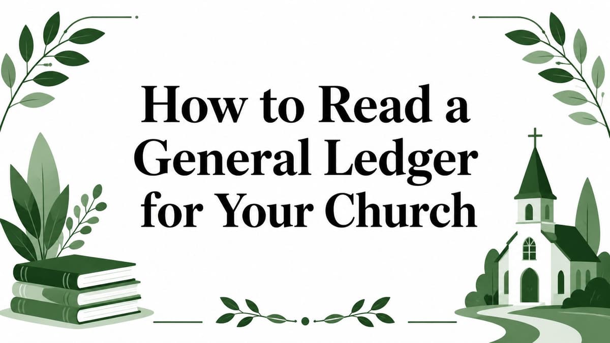 How to Read a General Ledger for Your Church