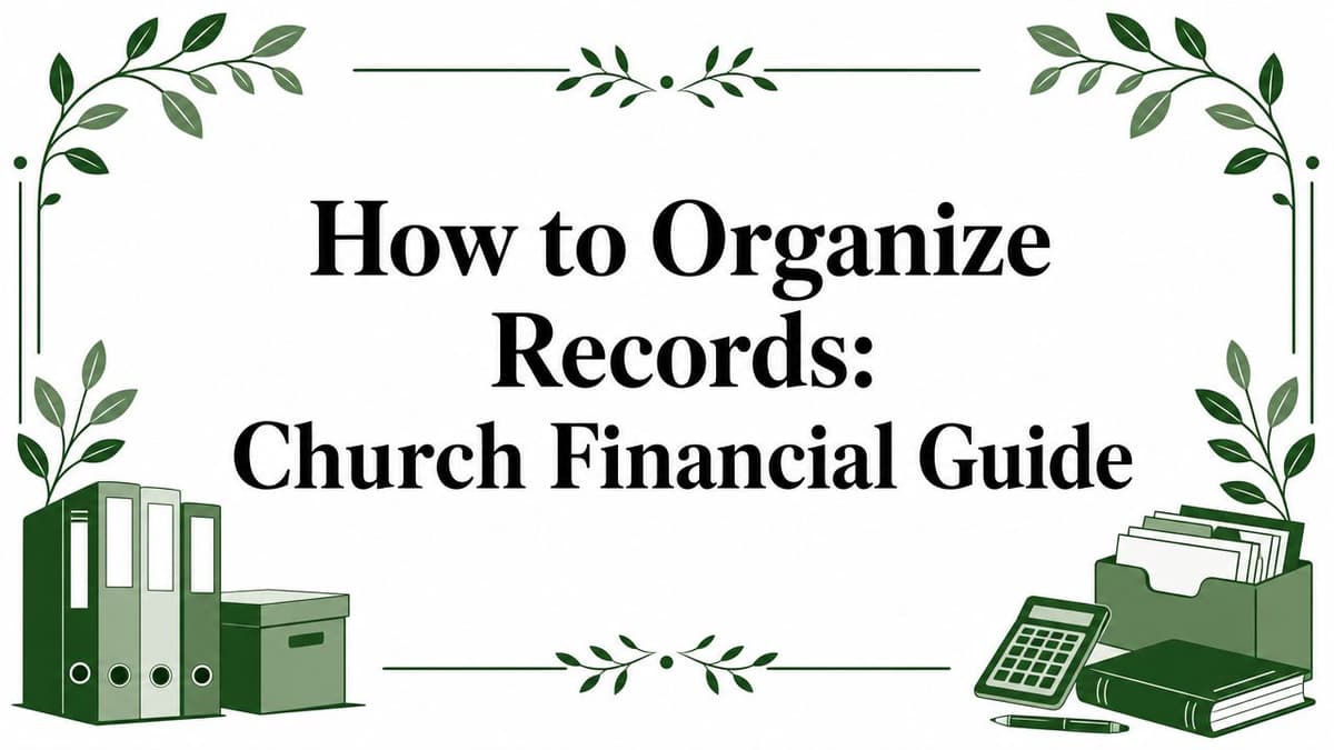 How to Organize Records: Church Financial Guide