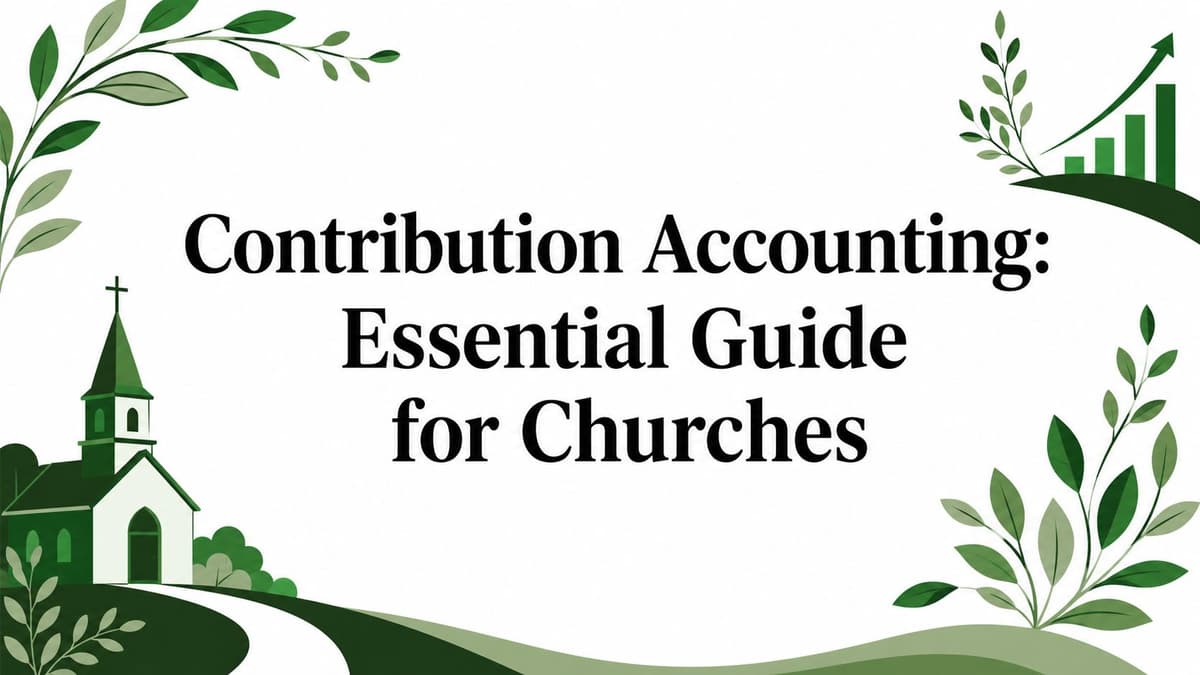 Contribution Accounting: Essential Guide for Churches