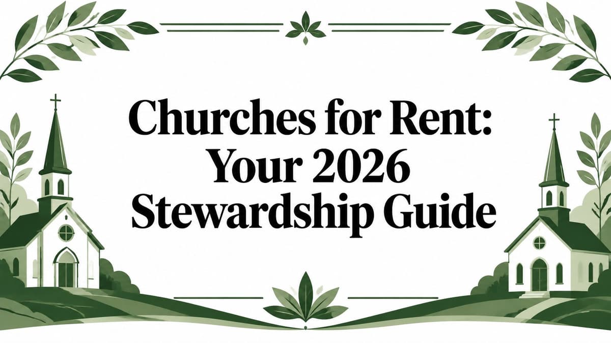 Churches for Rent: Your 2026 Stewardship Guide