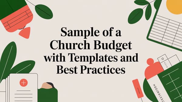 Sample Of A Church Budget With Templates And Best Practices