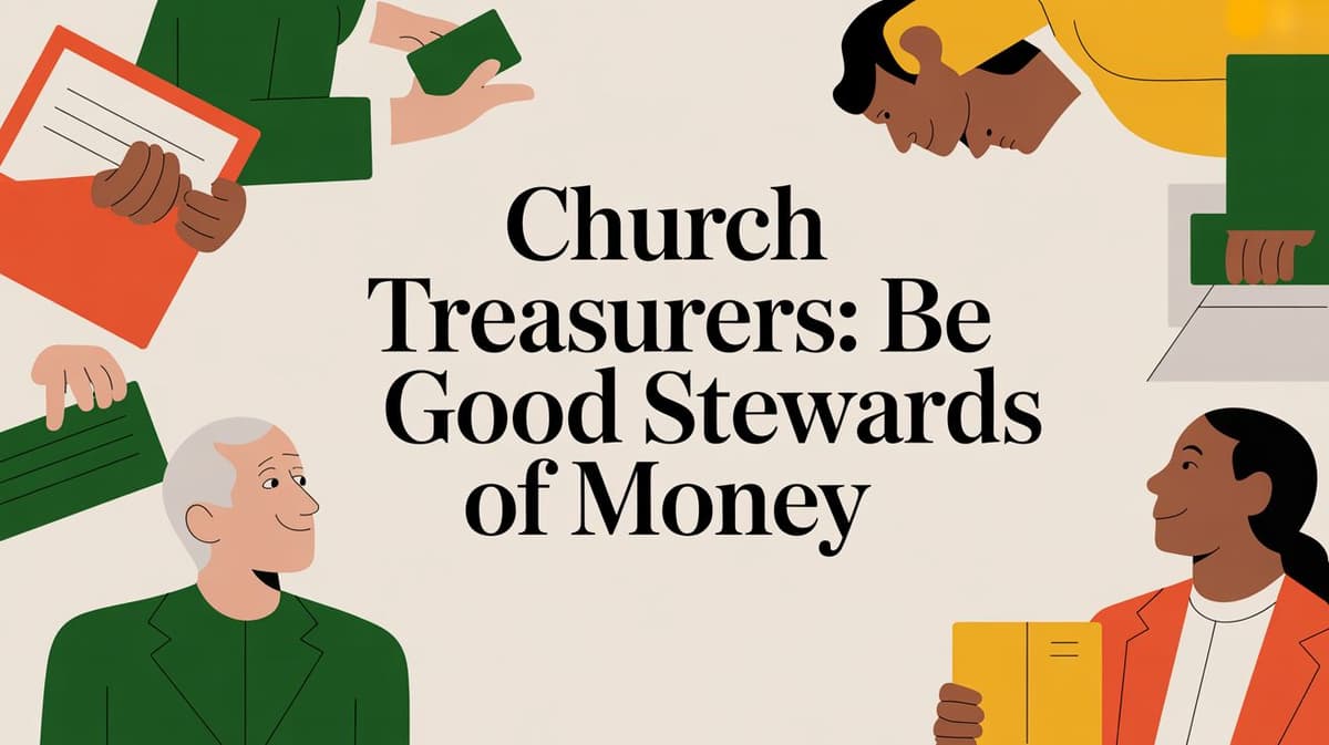 Church Treasurers: Be Good Stewards of Money