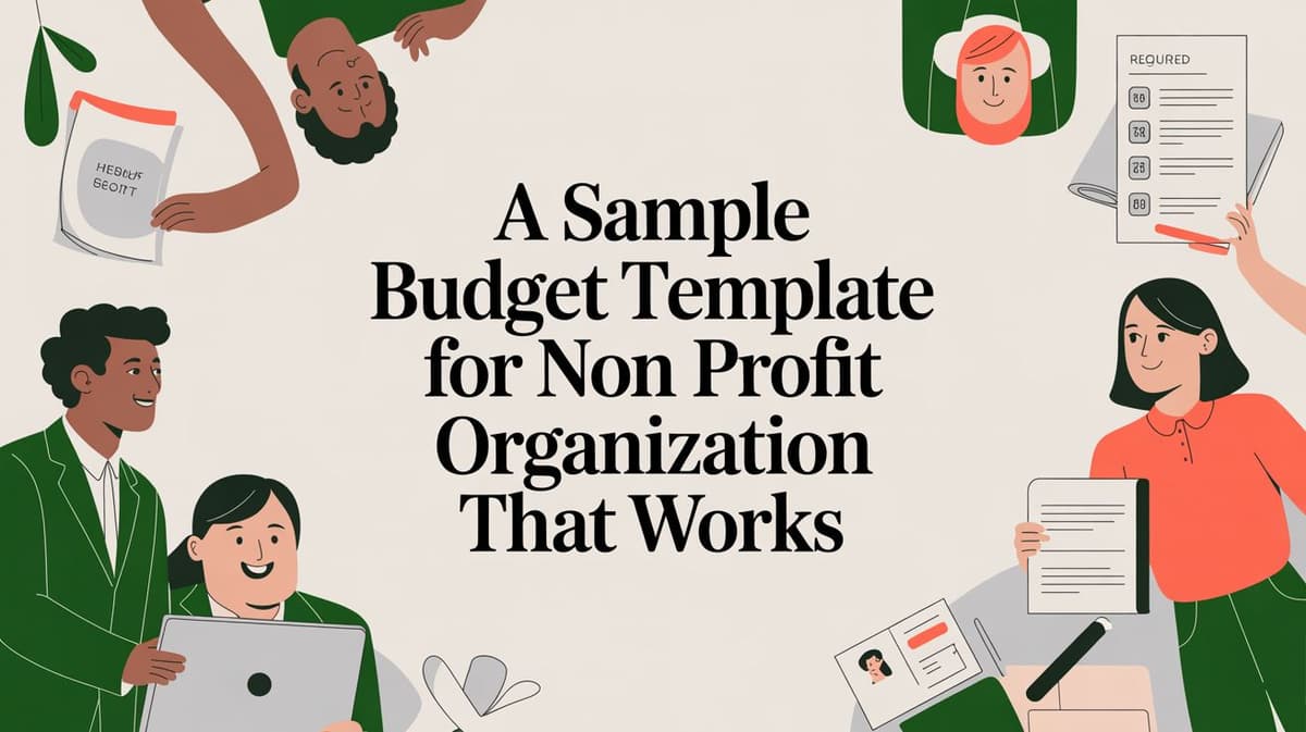 A Sample Budget Template for Non Profit Organization That Works