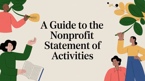 A Guide to the Nonprofit Statement of Activities