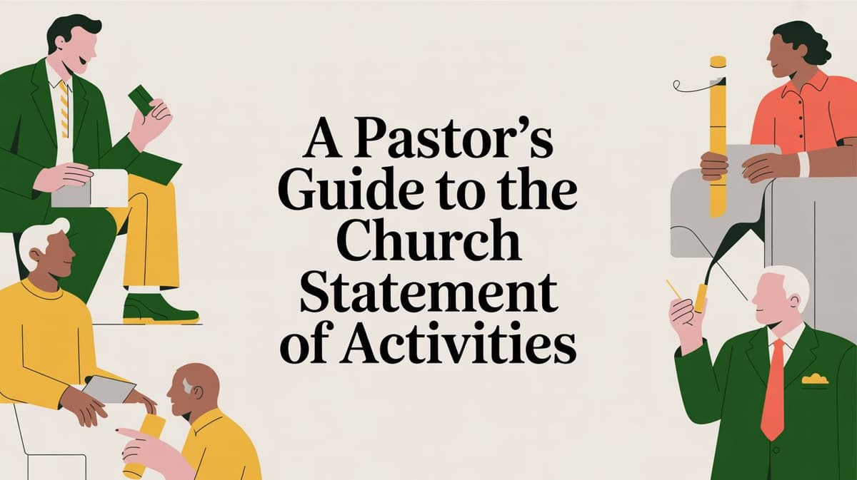 A Pastor's Guide to the Church Statement of Activities
