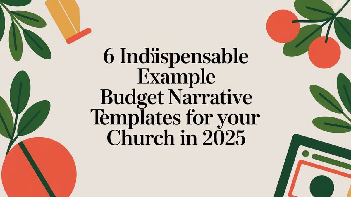 6 Indispensable Example Budget Narrative Templates for Your Church…