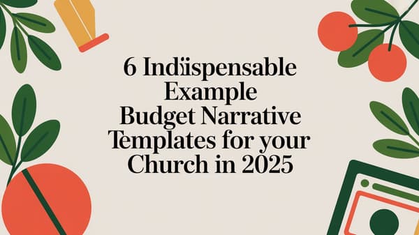 6 Indispensable Example Budget Narrative Templates for Your Church…