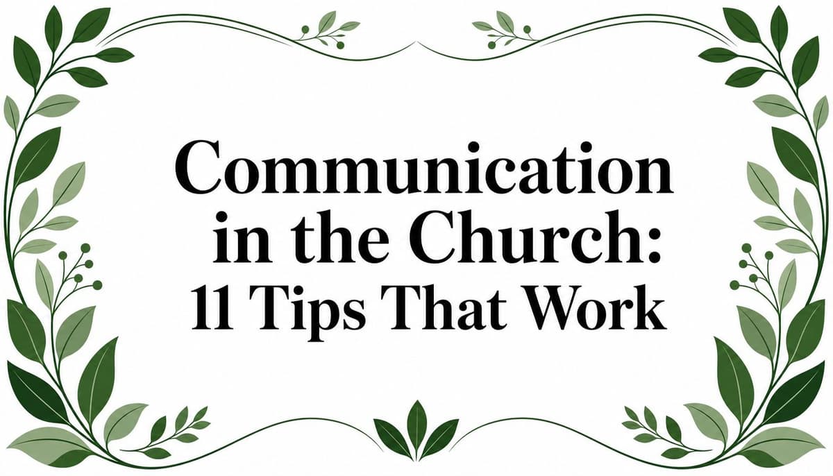 Communication in the Church: 11 Tips That Work