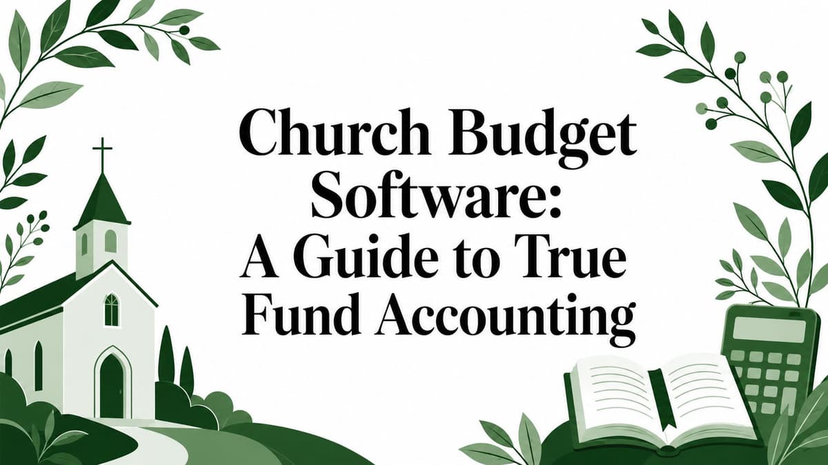 Church Budget Software: A Guide to True Fund Accounting