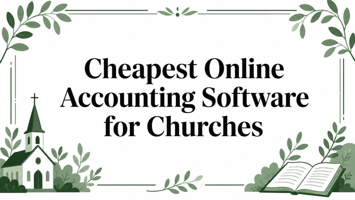 Cheapest Online Accounting Software for Churches