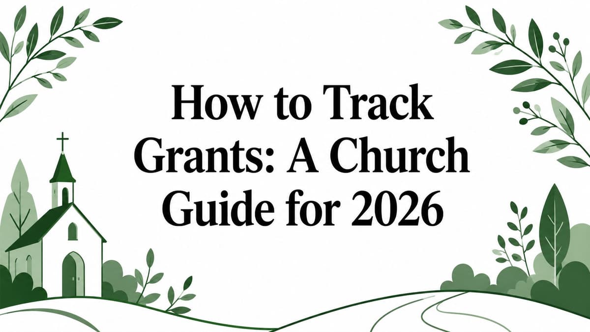How to Track Grants: A Church Guide for 2026